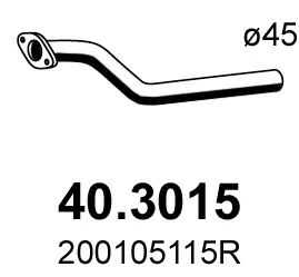 Auspuffrohr Renault MEGANE III Hatchback · Renault MEGANE III Coupe · Renault MEGANE III Grandtour