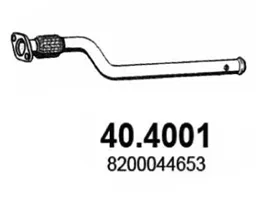 Auspuffrohr Nissan KUBISTAR Van · Renault KANGOO · Renault CLIO II