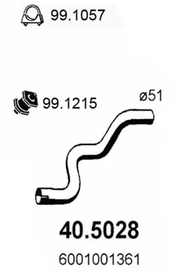 Auspuffrohr Renault 5