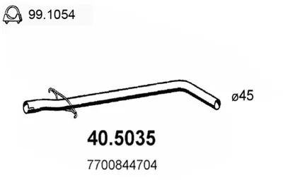 Auspuffrohr Renault MEGANE I · Renault MEGANE I Classic · Renault MEGANE Scénic