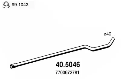 Auspuffrohr Renault 14