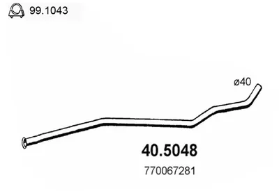 Auspuffrohr Renault 14