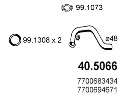 Auspuffrohr Renault 20 · Renault 30