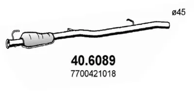 Zentrum Schalldämpfer Renault CLIO II · Renault CLIO II Hatchback Van · Renault THALIA I