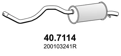 Hinterer Schalldämpfer Renault CLIO IV · Renault CLIO IV Grandtour · Renault CLIO IV Hatchback Van