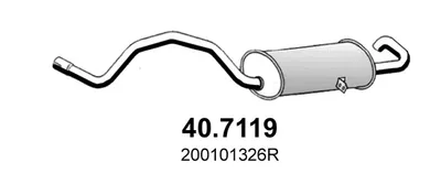 Hintere Schalldämpfer Renault MEGANE III Hatchback · Renault MEGANE III Coupe · Renault MEGANE III Grandtour
