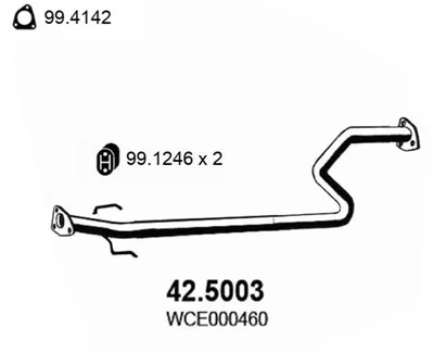 Auspuffrohr Honda CIVIC VI Fastback · Mg MG ZS · Mg MG ZS Hatchback