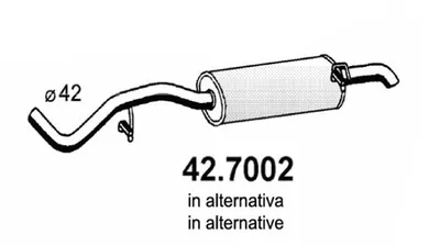 Endschalldämpfer Austin METRO I Fastback · Rover 100 / METRO Hatchback