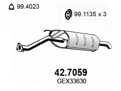 Endschalldämpfer Mg MG ZS · Rover 400 II · Rover 45 I Limousine