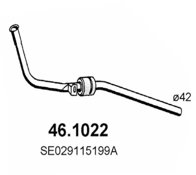 Auspuffrohr Seat TERRA · Seat TERRA Kombi Van