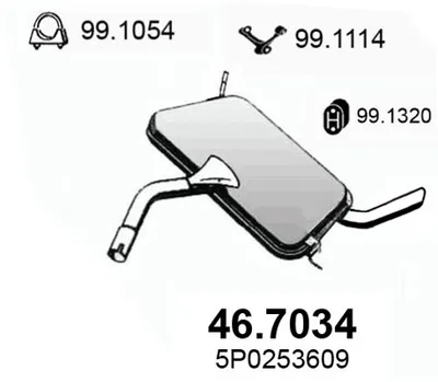 Endschalldämpfer Sitz ALTEA · Sitz LEON