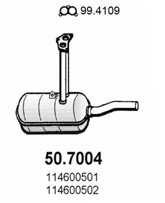 Endschalldämpfer Skoda RAPID · Skoda 130