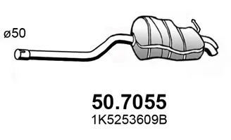 Schalldämpfer ASSO 50.7055