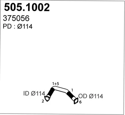 Auspuffrohr ASSO 505.102