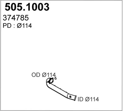Auspuffrohr ASSO 505.103
