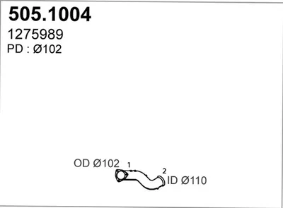 Auspuffrohr ASSO 505.104