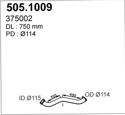 Abgasleitung ASSO 505,1009
