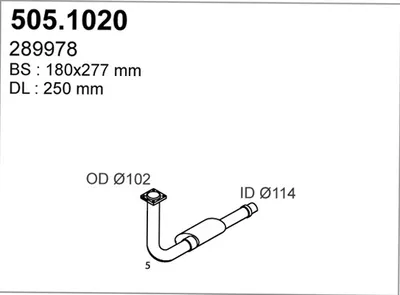 Abgasleitung ASSO 505,1020