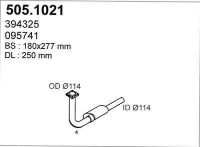 Auspuffrohr ASSO 505.1021