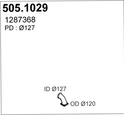 Auspuffrohr ASSO 505,1029