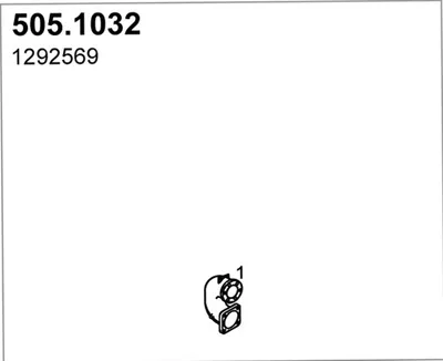 Auspuffrohr ASSO 505.1032