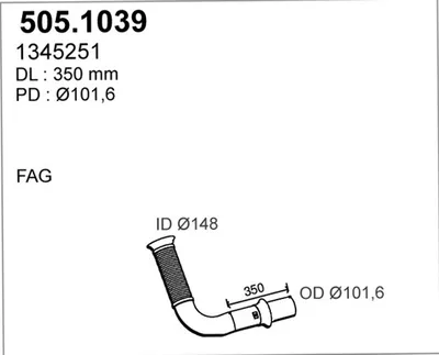 Auspuffschlauch ASSO 505.1039