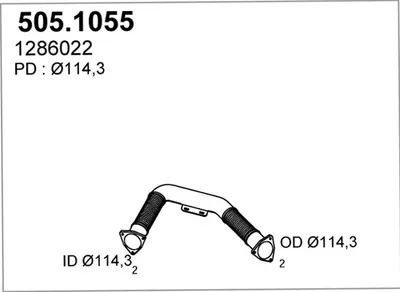 Auspuffrohr ASSO 505.1055