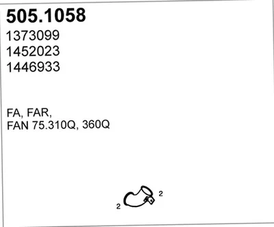 Auspuffrohr ASSO 505.10058