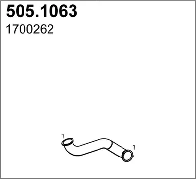 Auspuffrohr ASSO 505.1063