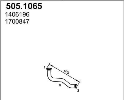 Auspuffrohr ASSO 505.1065