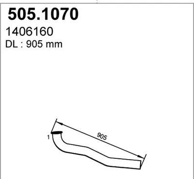 Auspuffrohr ASSO 505.1070