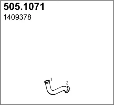 Auspuffrohr ASSO 505.1071