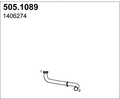 Auspuffrohr ASSO 505.1089