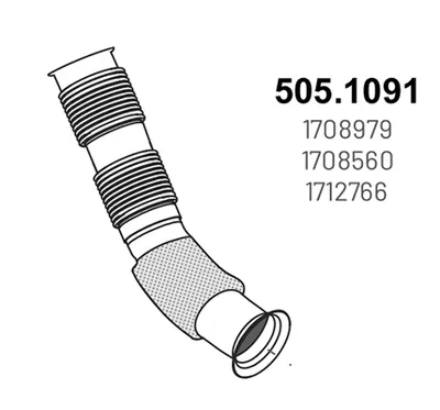 Auspuffrohr ASSO 505.1091
