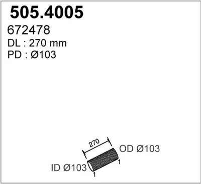 Flexible Verbindung, Abgas ASSO 5054.005