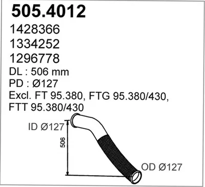Flexible Verbindung, Abgas ASSO 505.4012