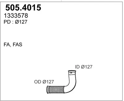 Flexible Verbindung, Abgas ASSO 505.4015