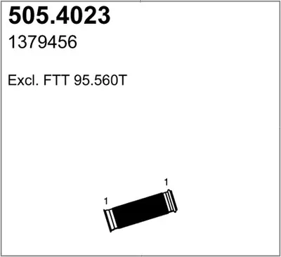 Flexible Verbindung, Abgas ASSO 505.4023