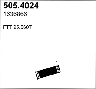 Flexible Verbindung, Abgas ASSO 505.4024