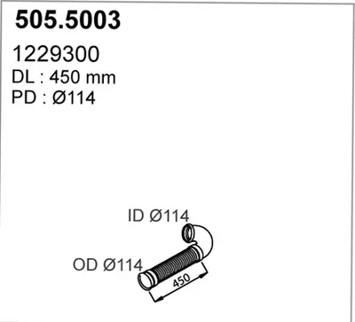 Auspuffrohr ASSO 505.5003