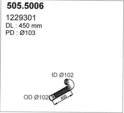Auspuffrohr ASSO 505.5006