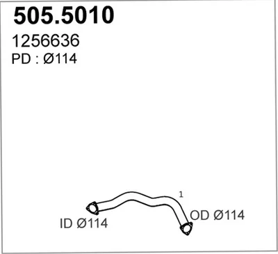 Auspuffrohr ASSO 505.5010