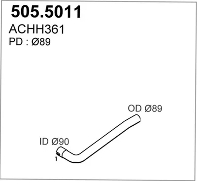 Auspuffrohr ASSO 505,501