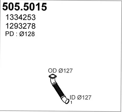 Auspuffrohr ASSO 505,5015