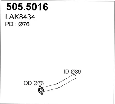Auspuffrohr ASSO 505,5016