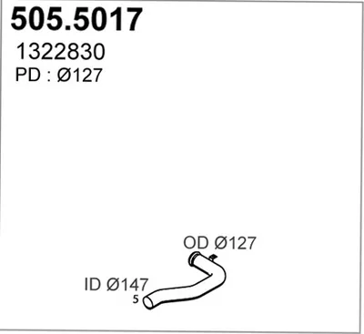 Auspuffrohr ASSO 505,5017