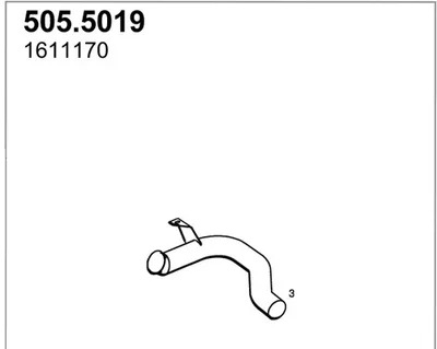 Auspuffrohr ASSO 505,5019