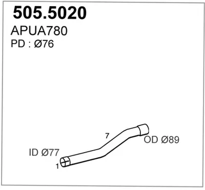Auspuffrohr ASSO 505.5020