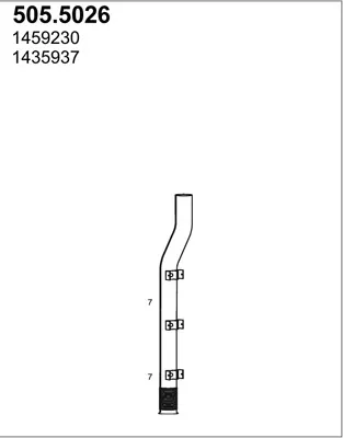 Auspuffrohr ASSO 505,5026