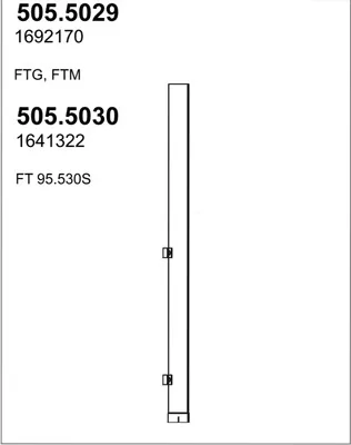 Auspuffrohr ASSO 505,5029